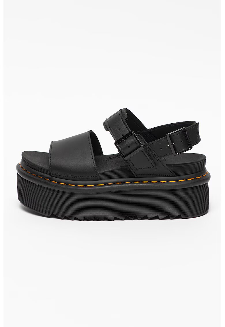 Dr Martens Кожени сандали Voss с равна платформа