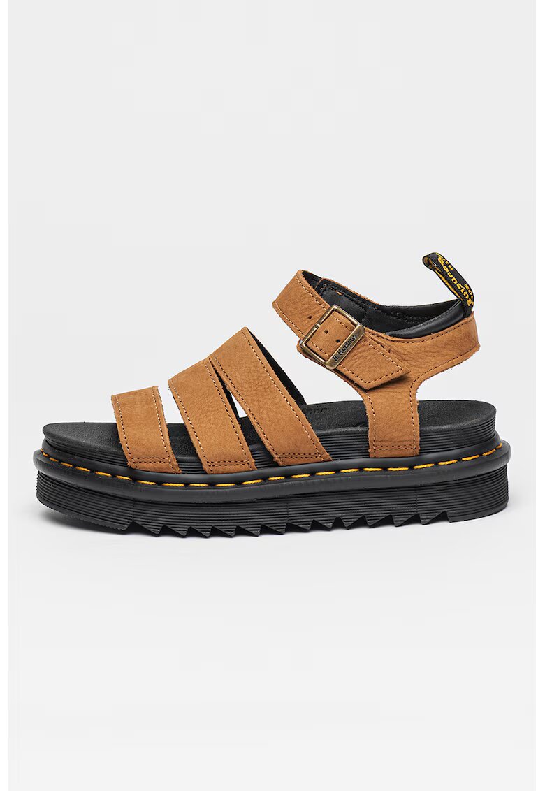 Dr Martens Сандали Blaire от набук с равна платформа