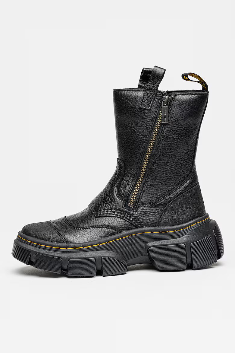 Dr. Martens Унисекс кожени боти DMXL с двоен цип Черен