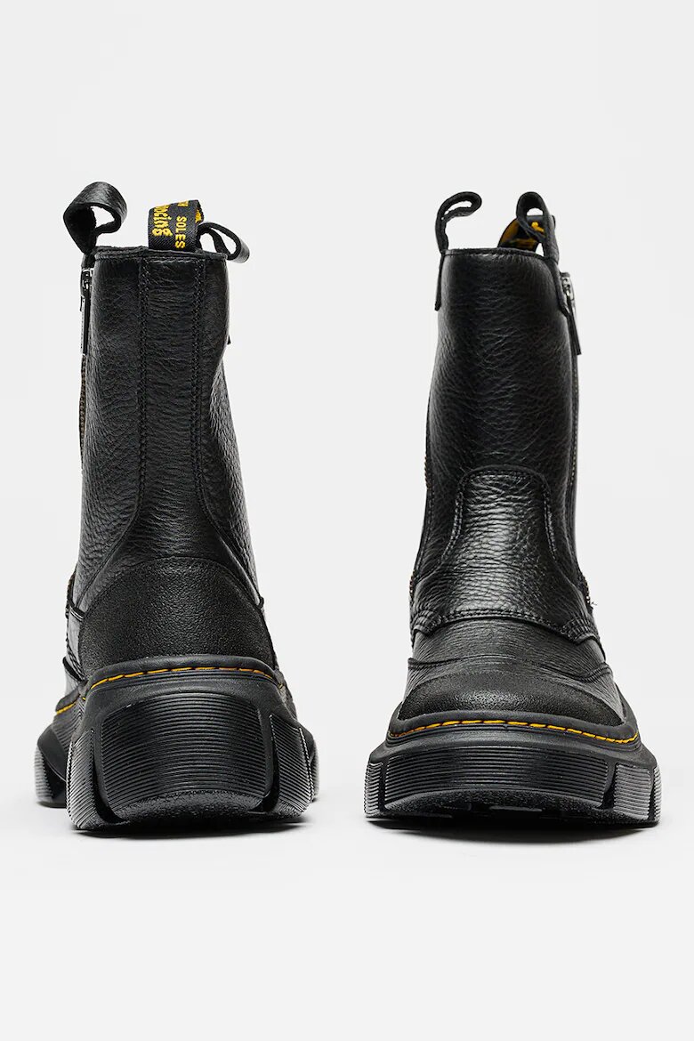 Dr. Martens Унисекс кожени боти DMXL с двоен цип Черен