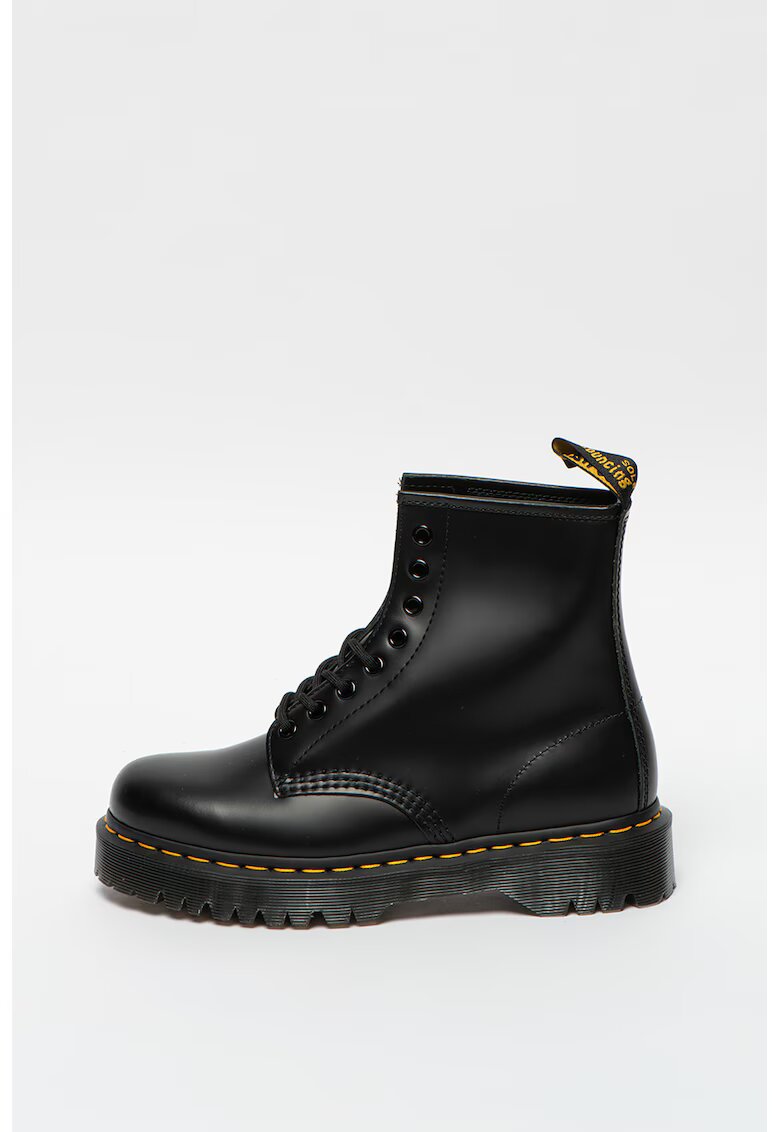 Dr Martens Унисекс кожени ботуши с лого 1460 - черни - Черен