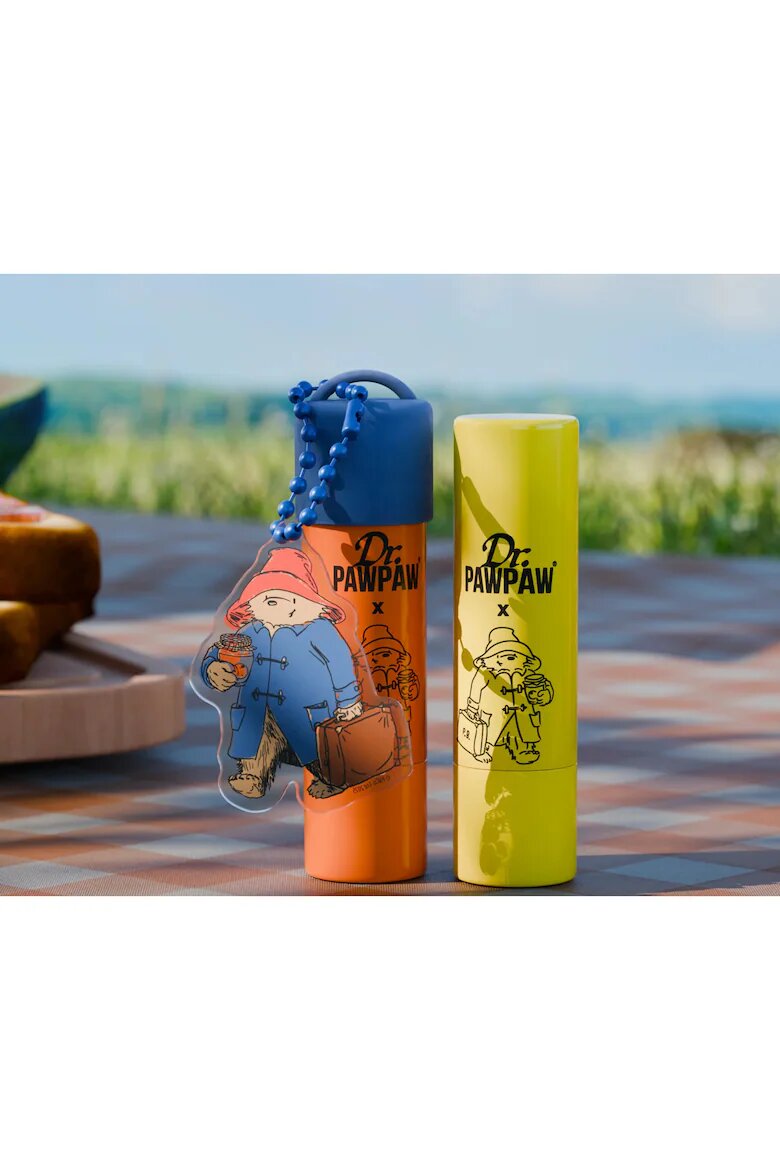 Dr.PawPaw Комплект 2 балсама за устни Paddington™ Bear Keyring Original Balm + аромат портокалов мармалад 2 x 4 g Paddington Bear Keyring Original + портокалов мармалад