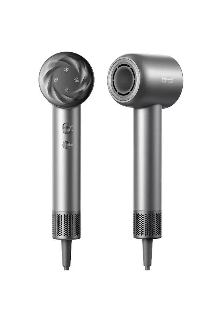 Dreame Сешоар Glory Mix - 1600W - 3 магнитни приставки - 4 температурни настройки - 300 милиона отрицателни йони/cm³ - 76dB - мотор 110.000 RPM - Черен