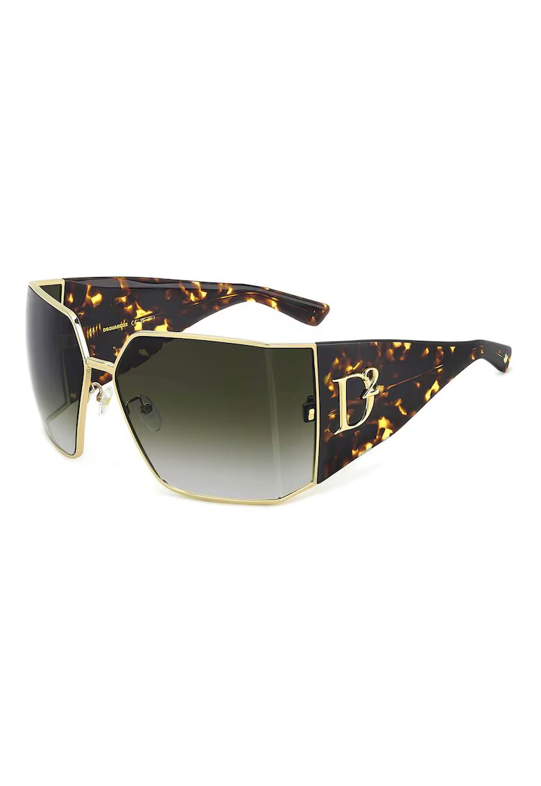 Dsquared2 Дамски слънчеви очила модел d2-0154s - златен метал - размери 73x17x140