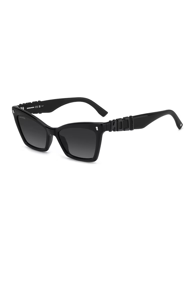 Dsquared2 Слънчеви очила Cat-Eye с градиента - Черен