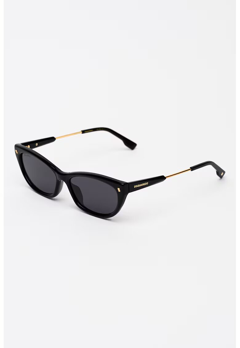 Dsquared2 Слънчеви очила Cat-Eye с метална рамка - Черен
