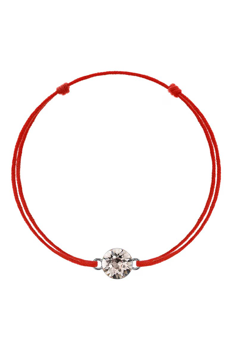 e-Crystal Кабала гривна с родиево сребро 925 висулка и Swarovski® Xirius Crystal 6 mm Бежов