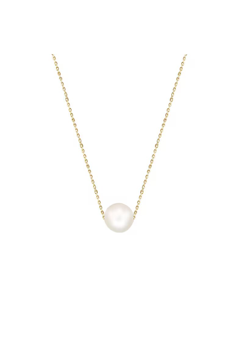 e-Crystal Колие Злато 585 -14К с култивирана перла - верижка 42 см