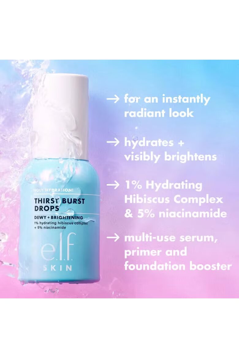 e.l.f. Хидратиращ серум с гел Elf Cosmetics Holy Hydration! Капки Thirst Burst 30 мл