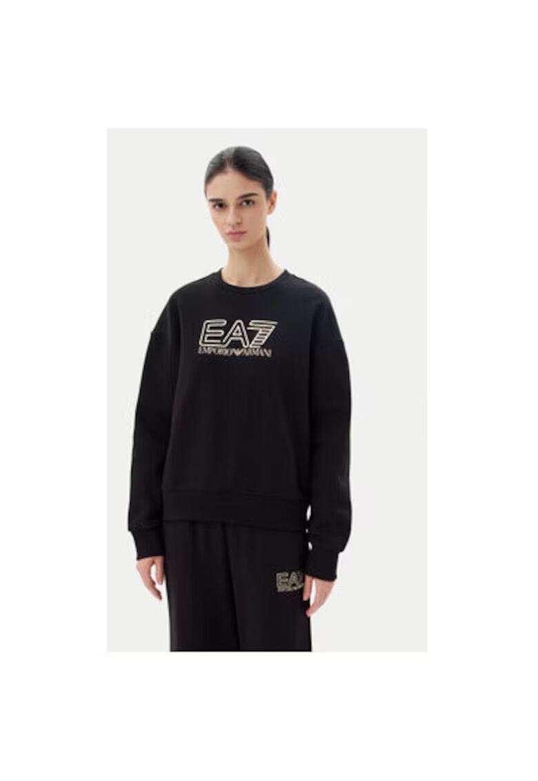EA7 Дамска блуза Emporio Armani 7W000100 AF10377 - Памук/Полиестер - Черна