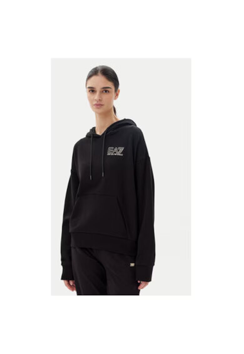 EA7 Дамска блуза Emporio Armani 7W000101 AF12473 - Памук/Полиестер - Черна