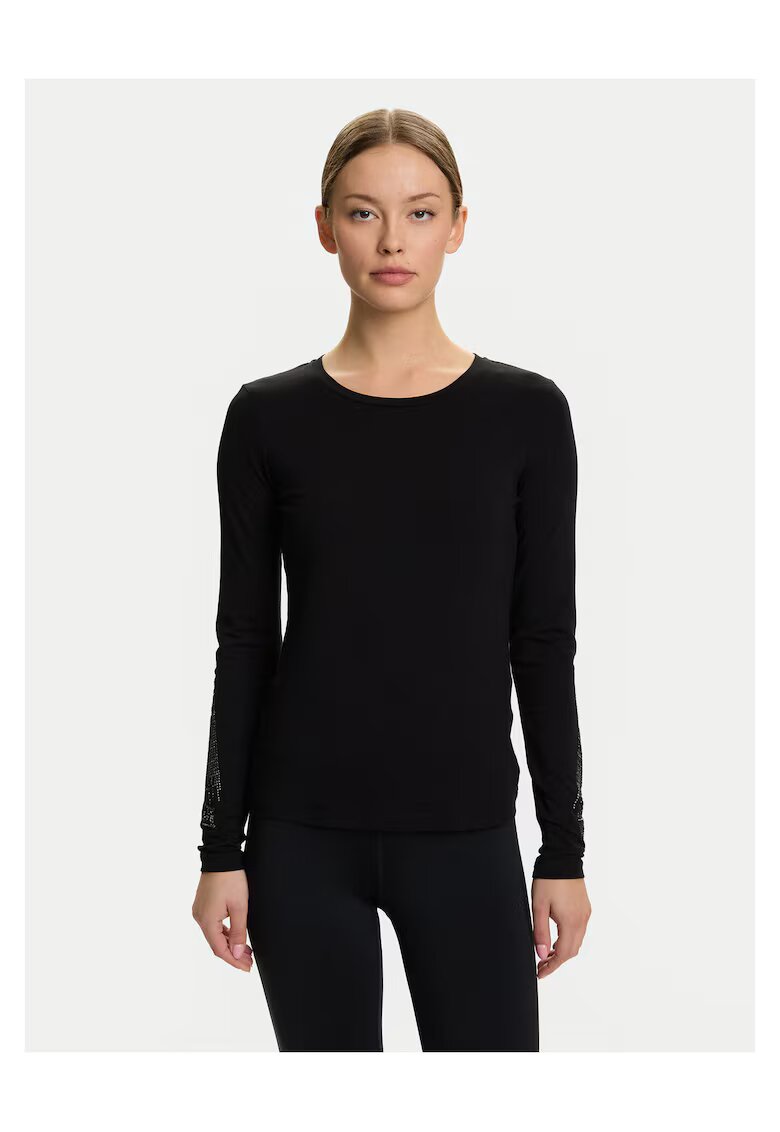 EA7 Дамска блуза Emporio Armani - черна