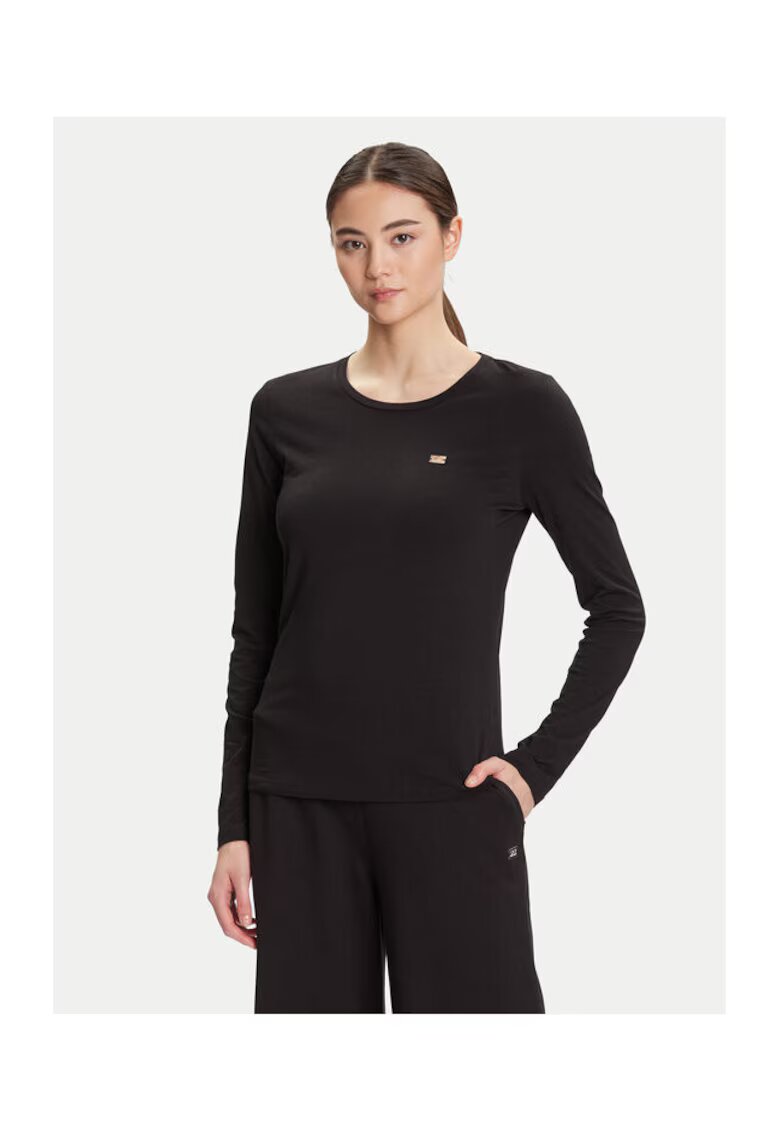 EA7 Дамска блуза Emporio Armani - черна
