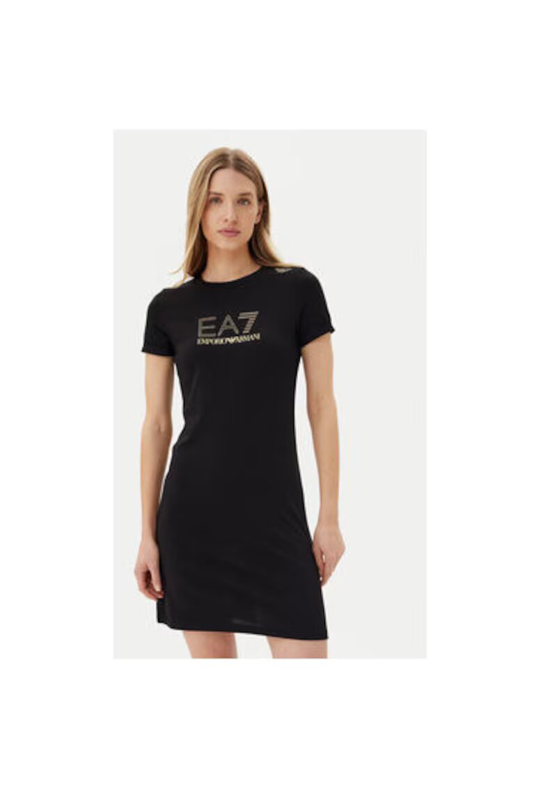EA7 Дамска рокля Emporio Armani - 7W000478 AF12500 - Памук/Модал - XL INTL - Черна