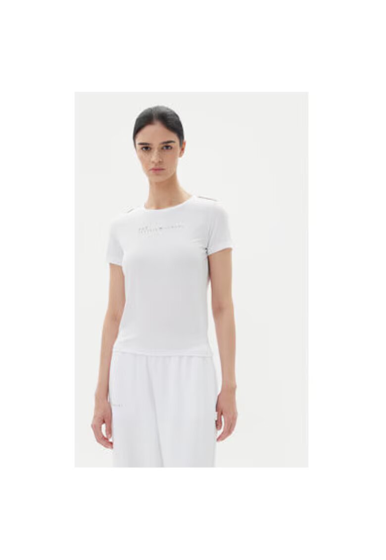 EA7 Дамска тениска Emporio Armani - 7W000274 AF12945 - Полиестер/Вискоза - Бяла - Бял