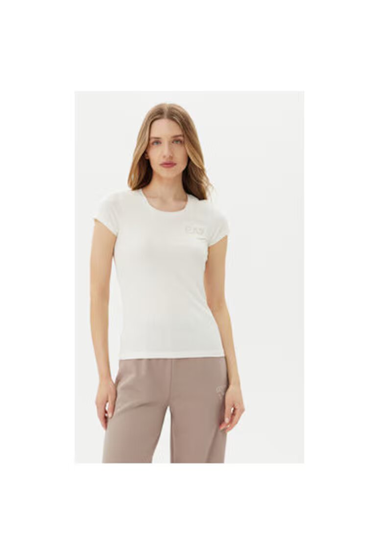 EA7 Дамска тениска Emporio Armani - 8NTT65 TJDQZ - Памук/Модал - 2XL INTL - Бяла