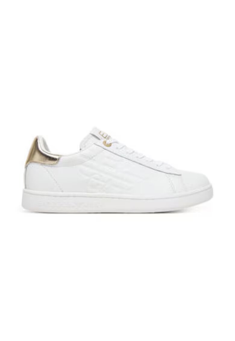 EA7 Дамски кецове 305577092 - Emporio Armani Естествена кожа - Бял
