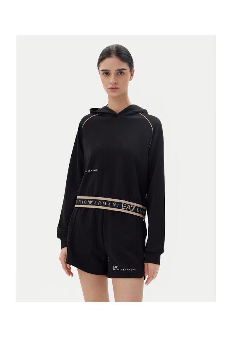 EA7 Дамски кецове Emporio Armani 7W000277 AF12501 - Полиестер/Памук - Черни - Черен