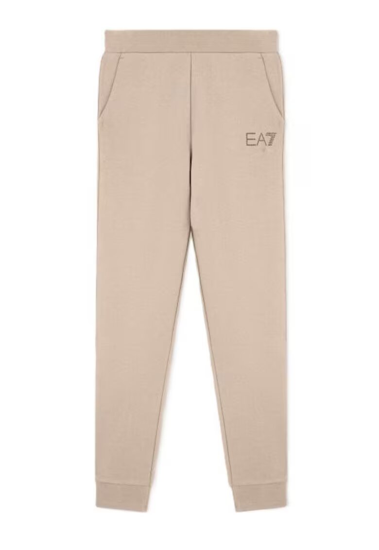 EA7 Дамски панталон TRAIN LOGO SERIES W PANTS CH FANCY STRASS - Памук -