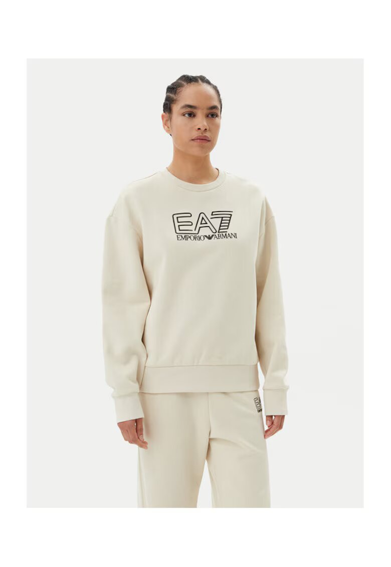 EA7 Дамски сандали Emporio Armani 7W000100 AF10377 - памук/полиестер - бежов - Бежов