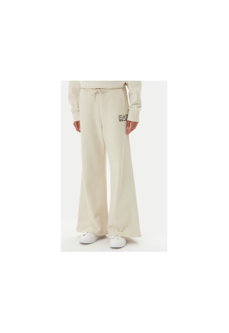 EA7 Дамски спортен панталон Emporio Armani 7W000106 AF12473 - памук/полиестер - бежов - Бежов