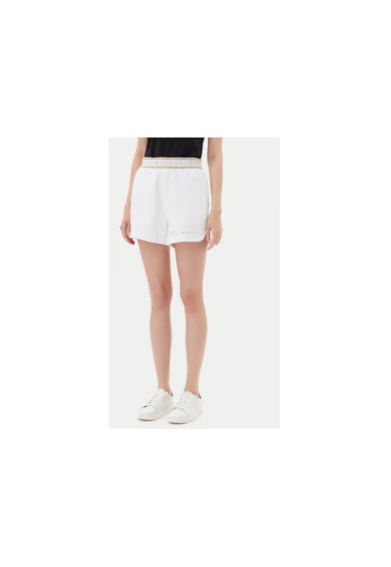 EA7 Дамски спортни шорти Emporio Armani - 7W000280 AF12501 - Полиестер/Памук - Бял - Бял