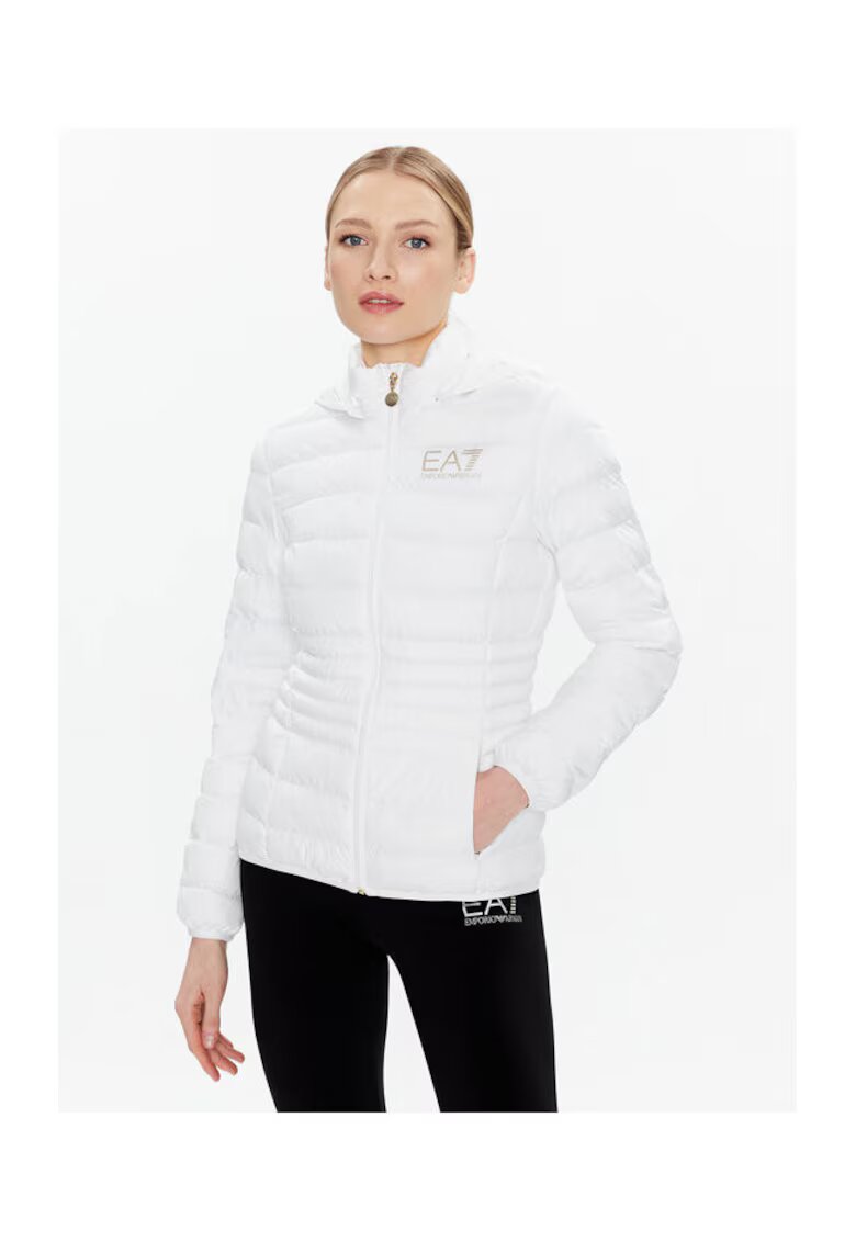 EA7 Дамско яке Emporio Armani 8NTB23 TNF8Z - Полиестер - Бял - Бял