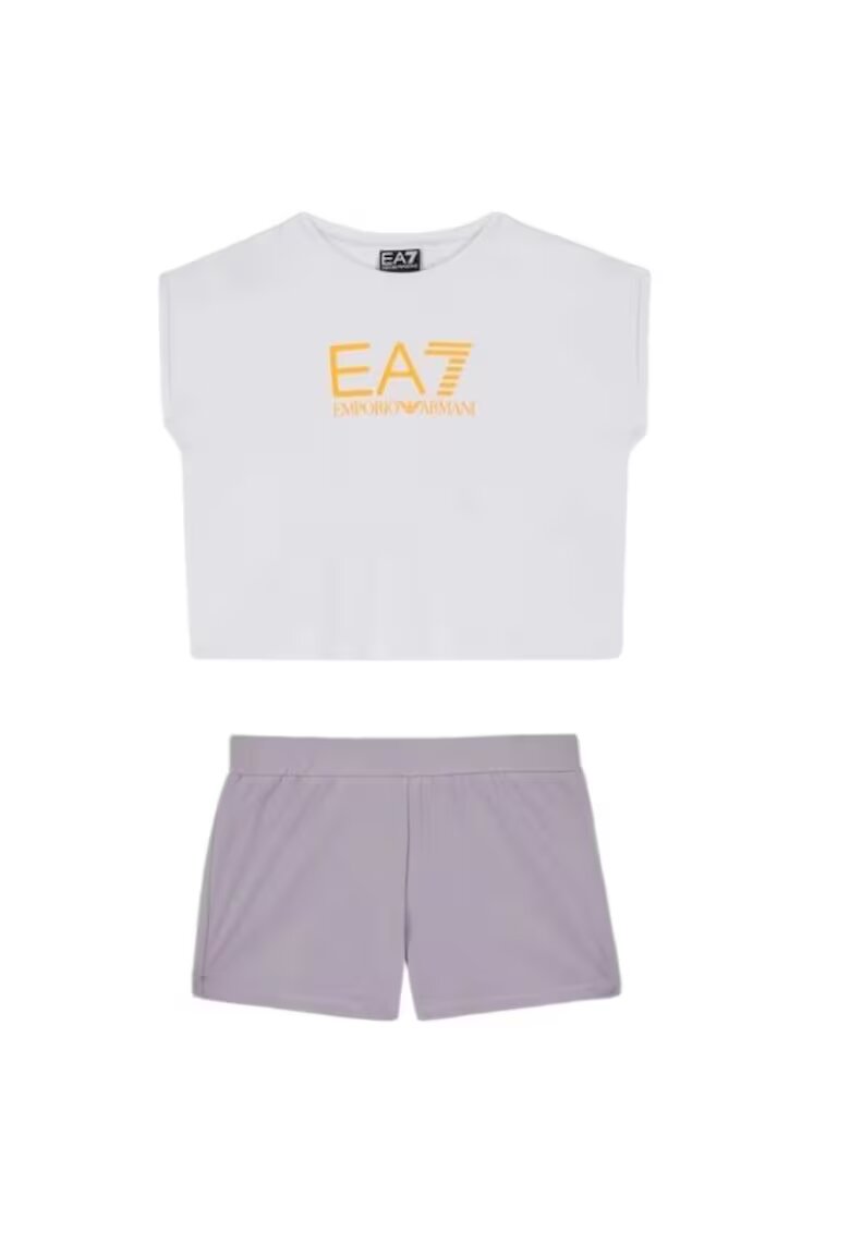 EA7 Комплект GIRL T-SUIT TEE SHORTS KIT-7G000070-AF12503-MA024