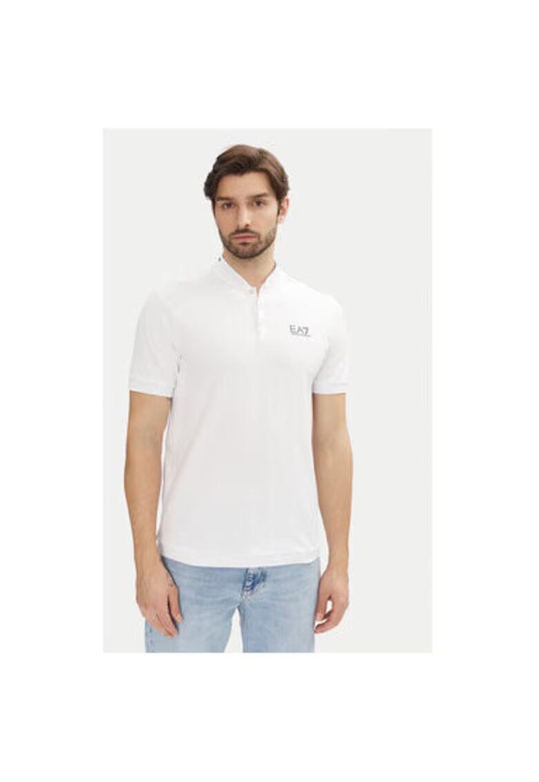 EA7 Мъжка поло риза Emporio Armani 7M000183 AF13511 - Памук - 467945 - Бял
