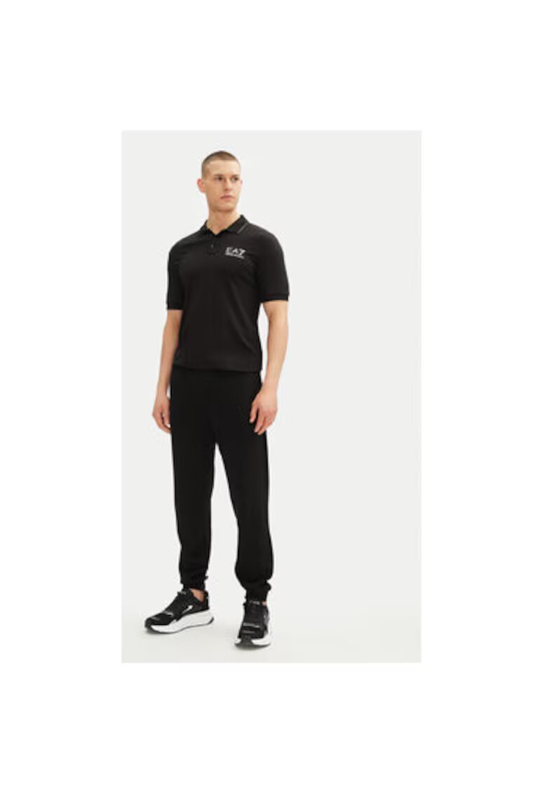 EA7 Мъжка поло риза Emporio Armani - 7M000300 AF13739 - Вискоза/Полиамид - Черна
