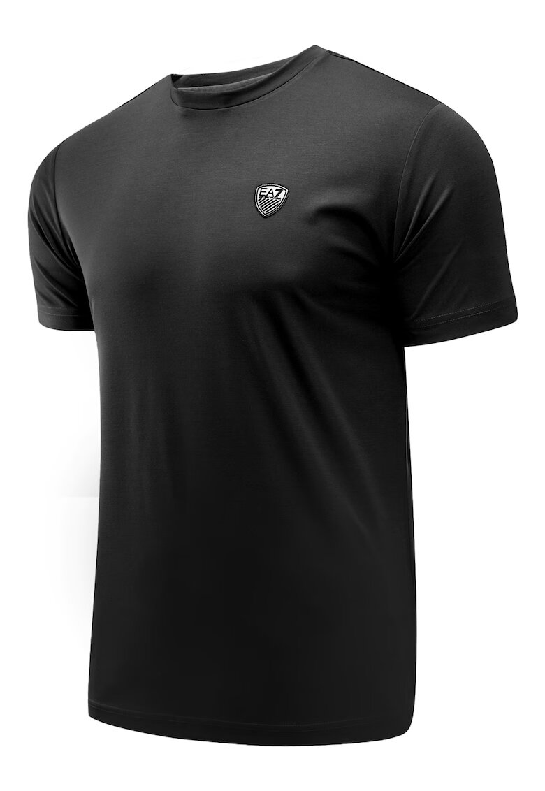 EA7 Мъжка тениска Emporio Armani вискоза - черна