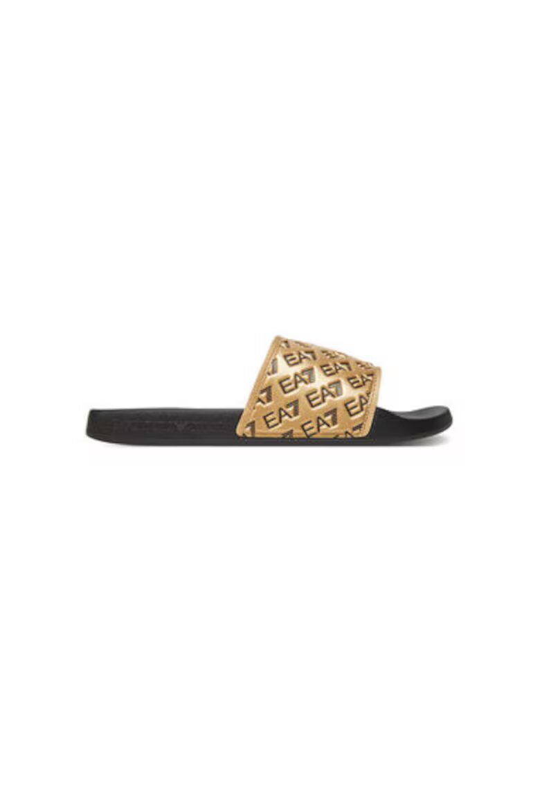 EA7 Мъжки чехли Emporio Armani - 7X000109 AF15125 - Синтетични - 40 EU - Златни