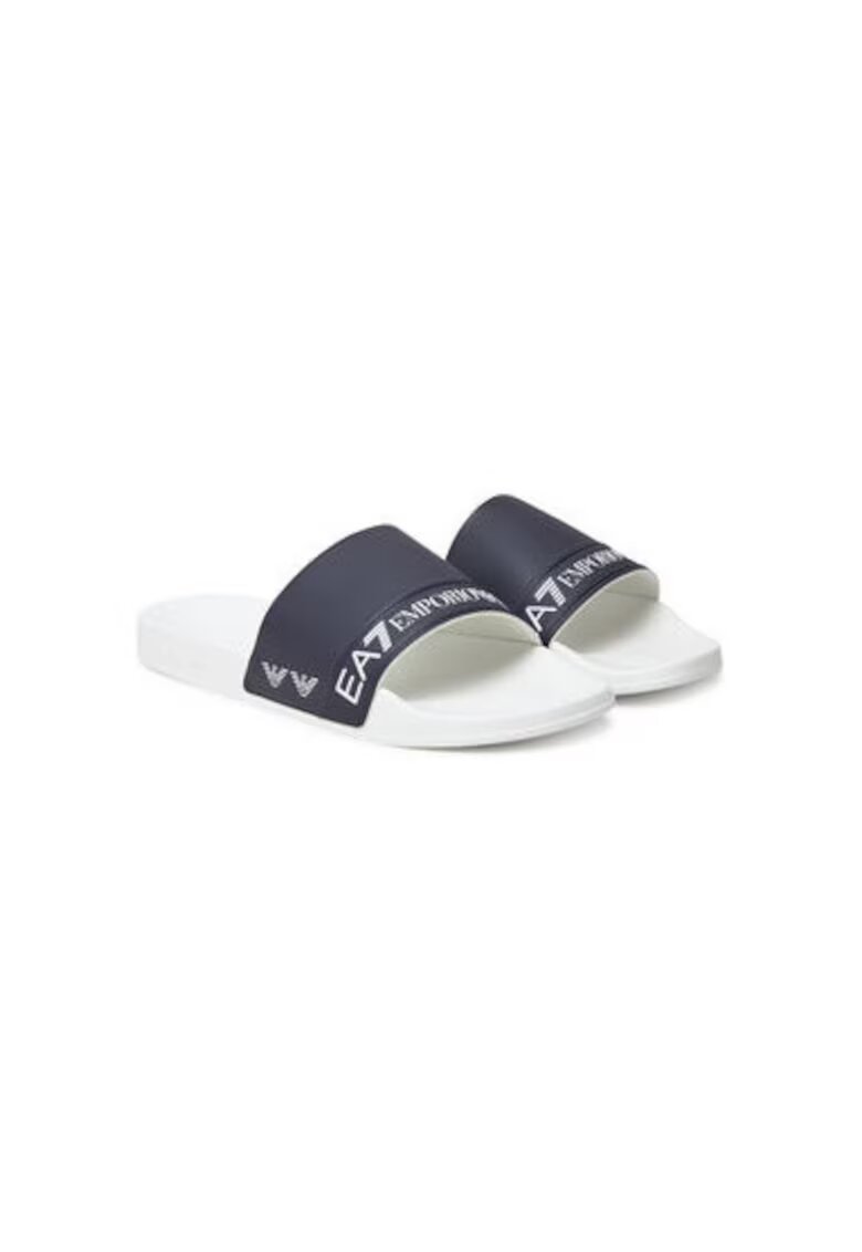 EA7 Мъжки чехли Emporio Armani - 7X000110 AF15128 - Синтетични - 40 EU - Тъмносини
