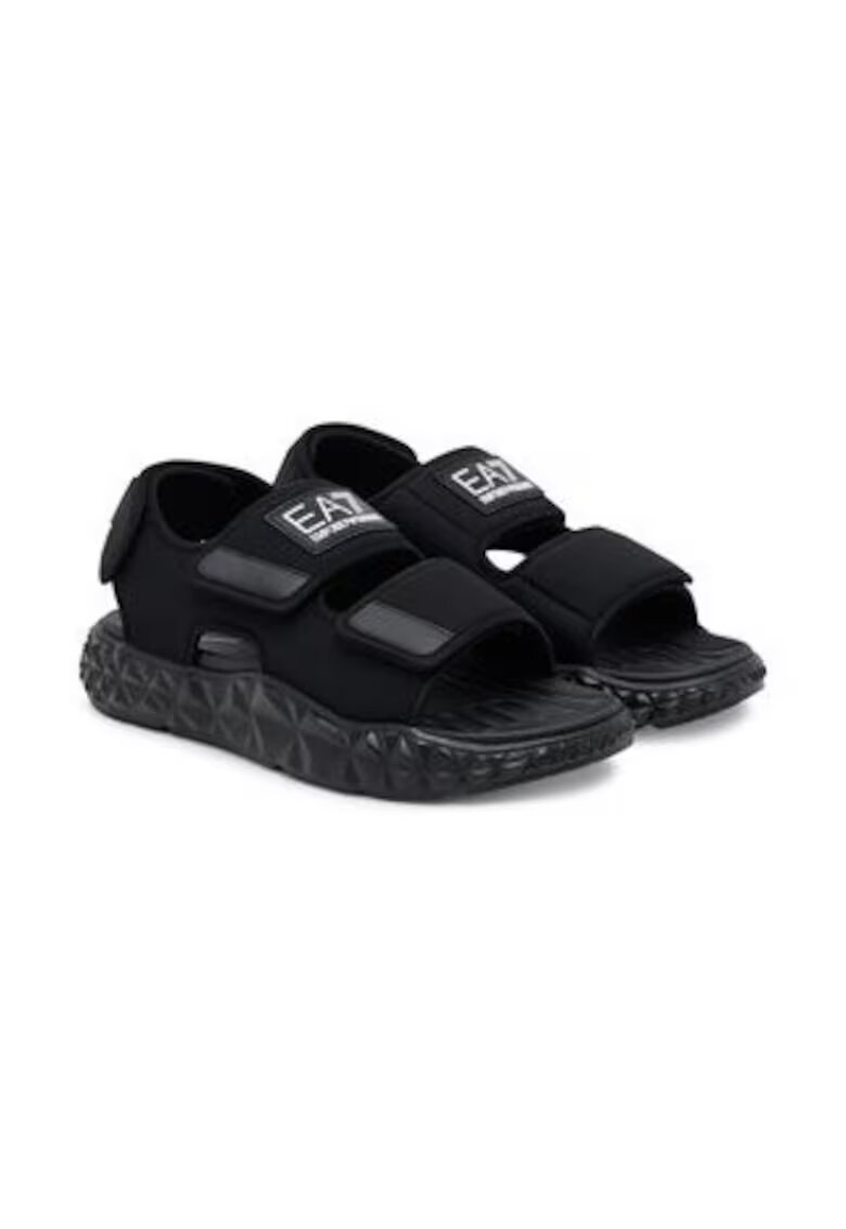 EA7 Мъжки сандали - Emporio Armani - 305088741 - текстил - черен -