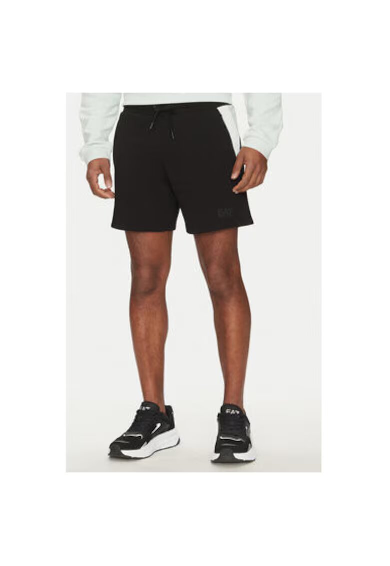 EA7 Мъжки шорти Emporio Armani 7M000269 AF12451 - Памук - Черен - Черен