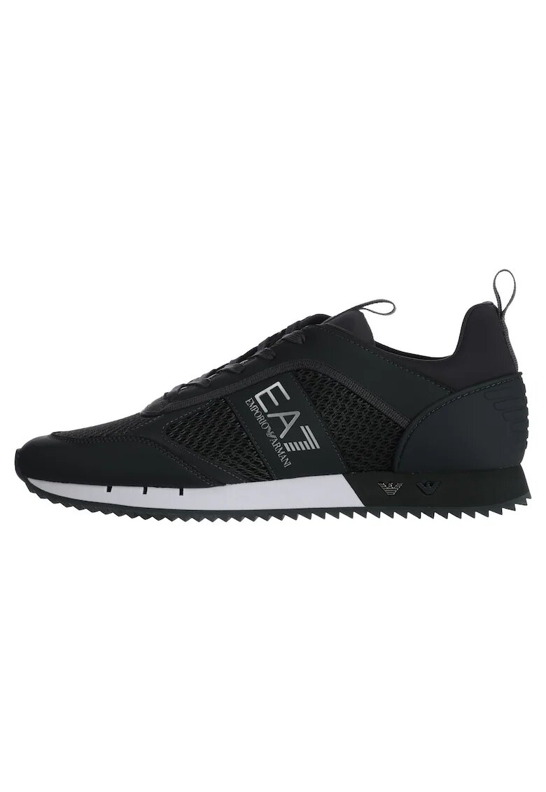 EA7 Мъжки спортни обувки Emporio Armani X8X027XK0500U455 - Връзки - Черен/Бял