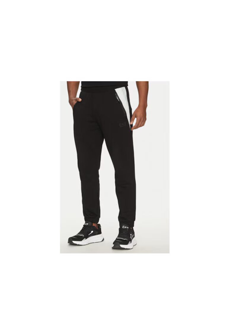 EA7 Мъжки спортни панталони Emporio Armani 7M000274 AF12451 - Памук - Черен - Черен