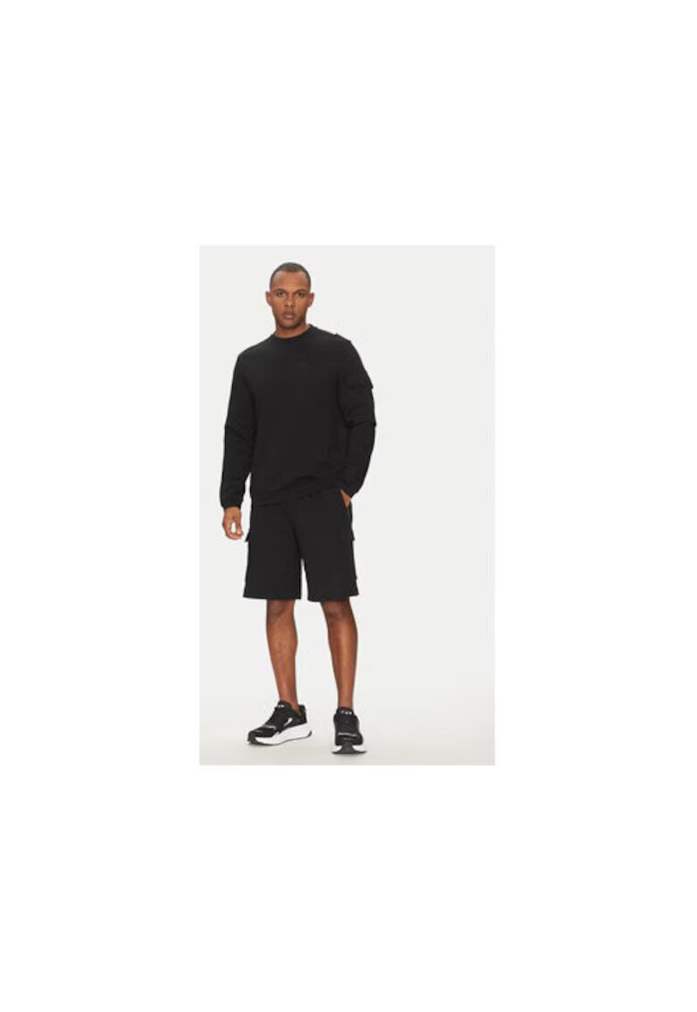 EA7 Мъжки спортни шорти Emporio Armani - 7M000326 AF12660 - Памук/Еластан - 2XL INTL - Черни