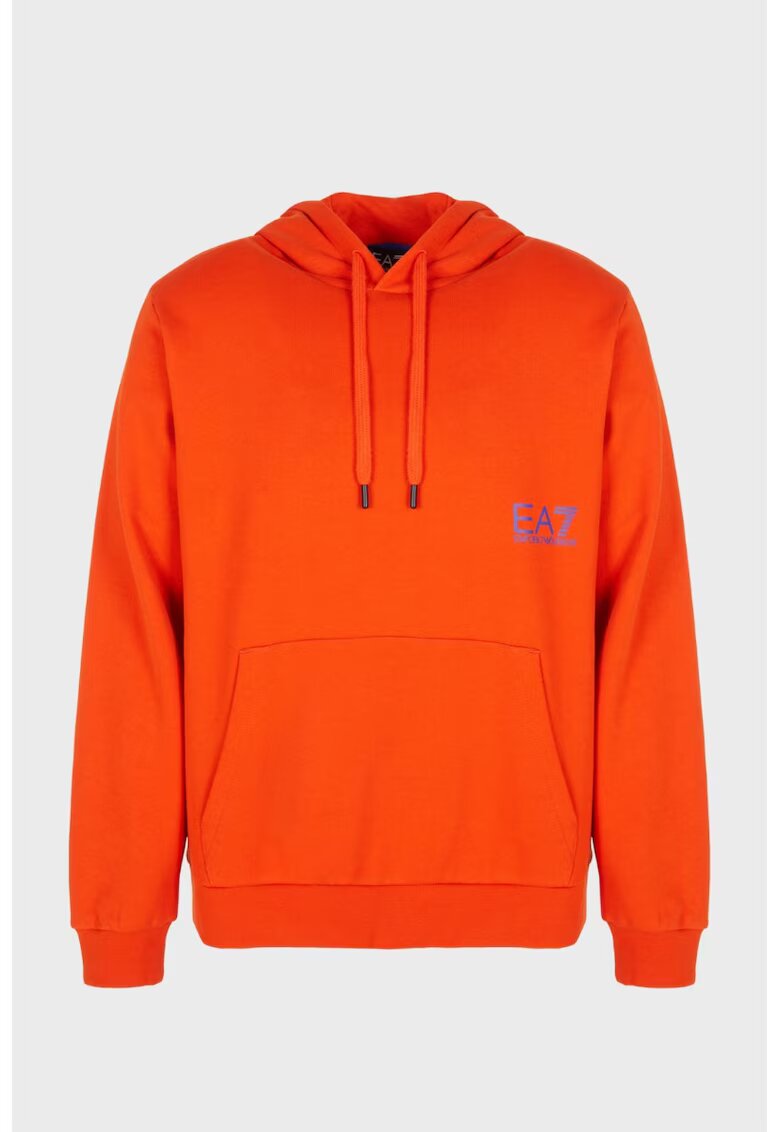 EA7 Мъжки суичър M HOODIE RN OVERSIZE FLOCK LOGO BACK - Памук -