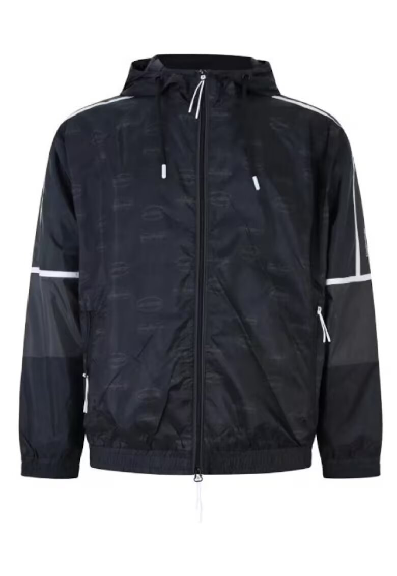 EA7 Мъжки суичър с цип TRAIN GRAPHIC SERIES M HOODIE FZ MONOGRAM ALL OVER PL - полиестер -