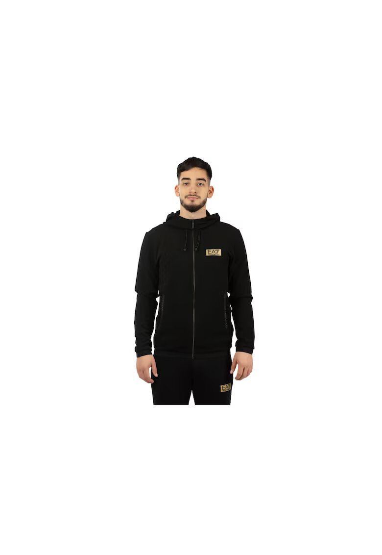 EA7 Мъжки суитшърт - Emporio Armani TRAIN GOLD LABEL M HOODIE FZ PQ 3DPM12PJG1Z01200
