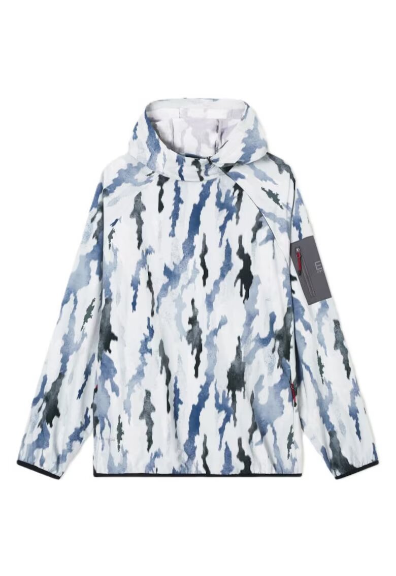 EA7 Мъжко яке VENTUS7 M LAB WINDBREAKER PL - Полиестер - Сиво
