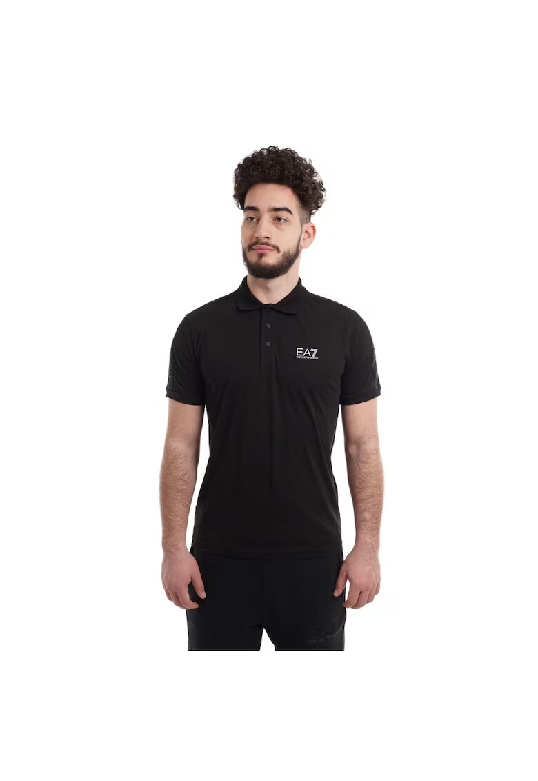 EA7 Поло тениска Emporio Armani Train Logo Series M Tape Polo CO 3DPF23PJ02Z00200