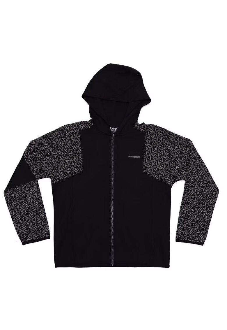 EA7 Суитшърт с цип TRAIN GRAPHIC SERIES BOY HOODIE FZ COFT MONOGRAM LOGO-7B000280-AF13512-UC001