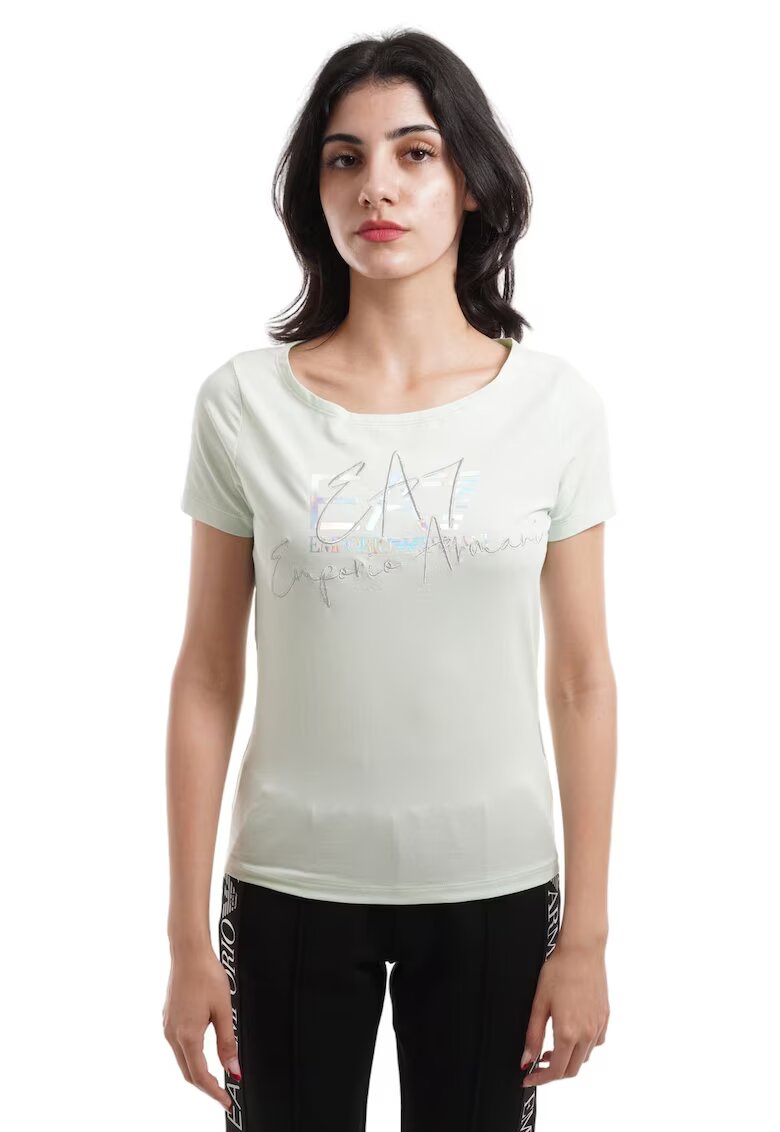 EA7 Тениска Emporio Armani Train Logo Series W Handwritten Tee Crossover 3DTT26TJFKZ01880