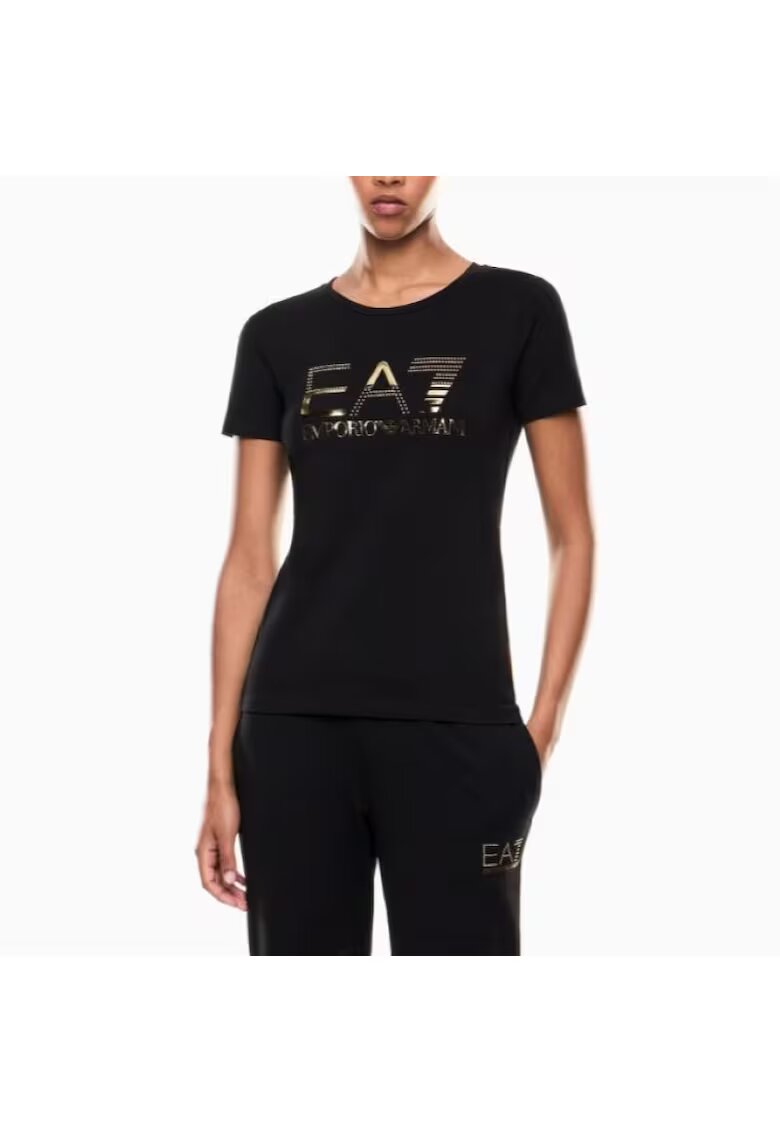 EA7 Тениска TRAIN LOGO SERIES W TEE SS METAL STUDS-7W000721-AF10373-MC021