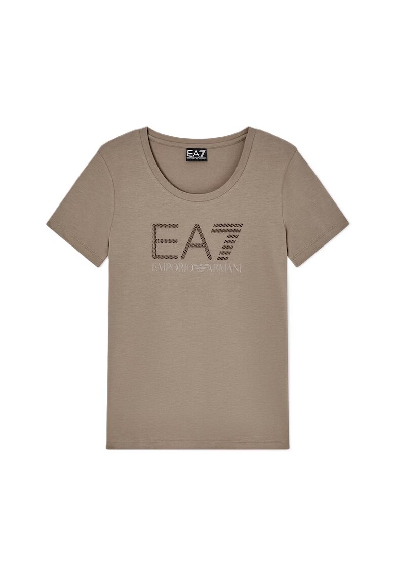 EA7 Тениска TRAIN LOGO SERIES W TEE SS RN FANCY STRASS-7W000536-AF10373-U6167
