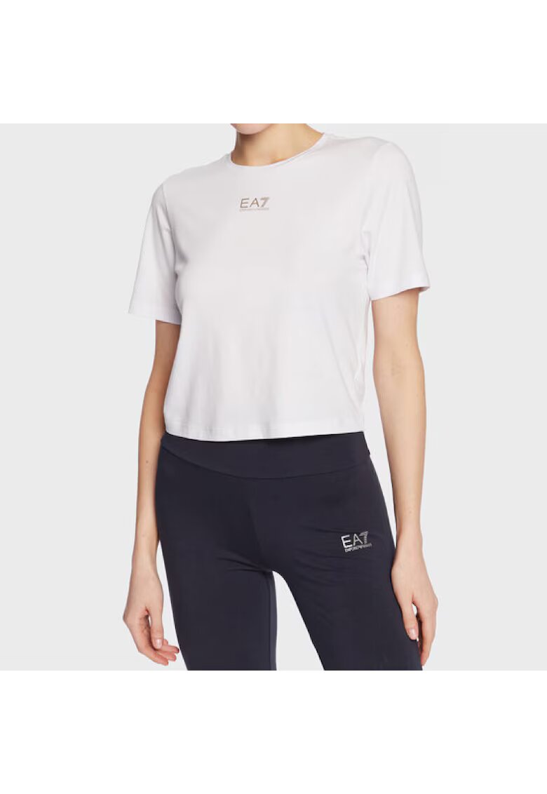 EA7 Тениска W Tee Ss Essentials - 3RTT05-TJDZZ-0102 - Дамска - Бяла