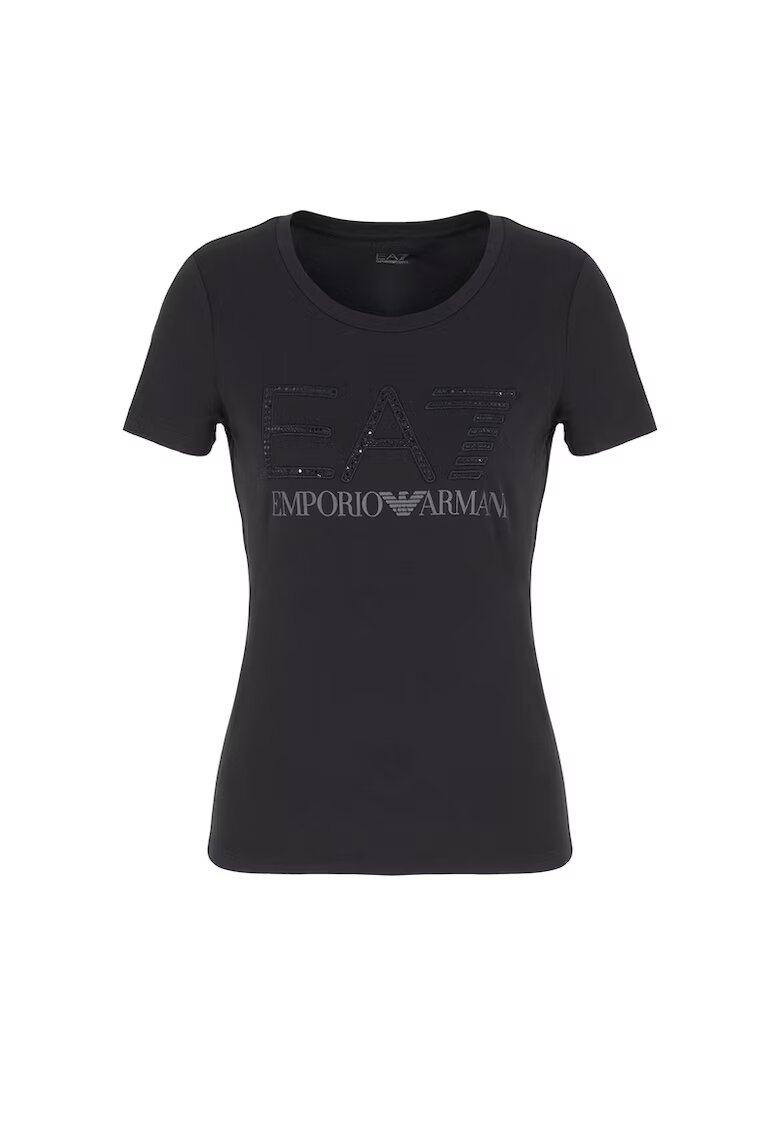 EA7 Тениска W Tee Ss Rn - 3RTT24-TJDZZ-1200 - Дамска - Черна