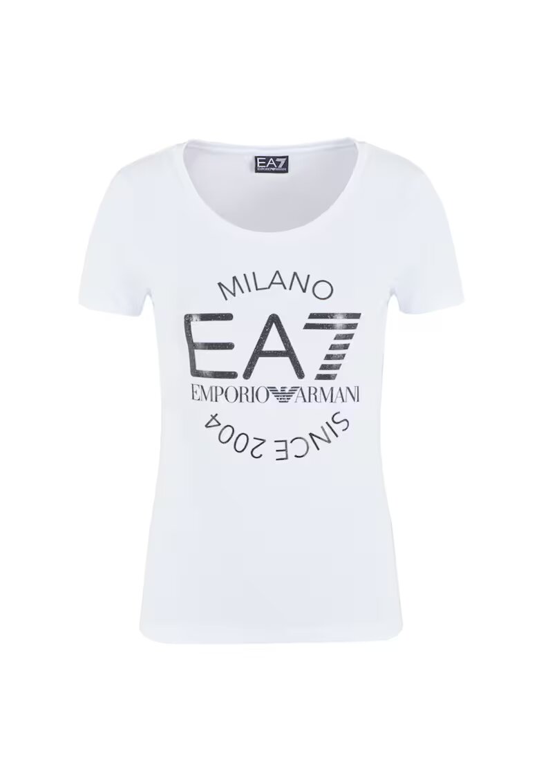 EA7 Тениска за туризъм 6DTT20-TJQCZ-1100 - XS INTL - бяла